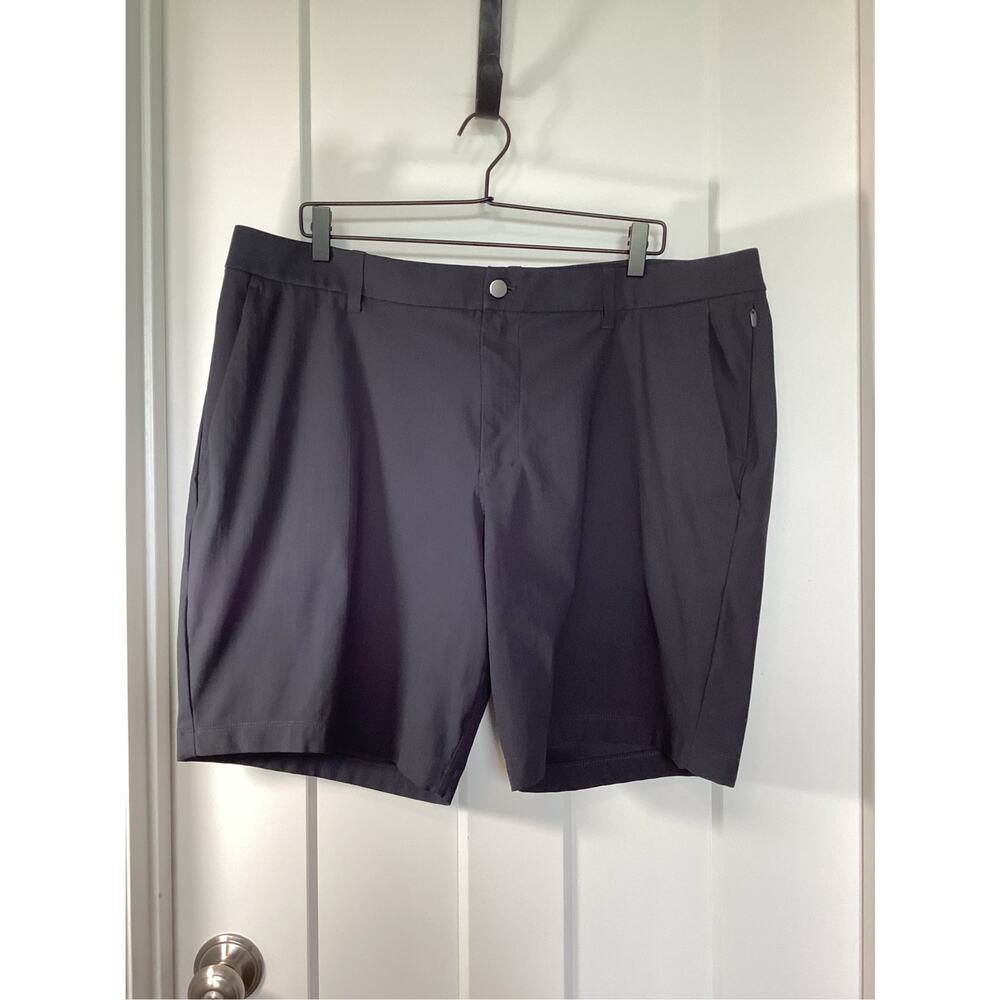 Lululemon ABC Classic-Fit Shorts 9" *Warpstreme Flat Front Men's Black Size 40 - Picture 4 of 12